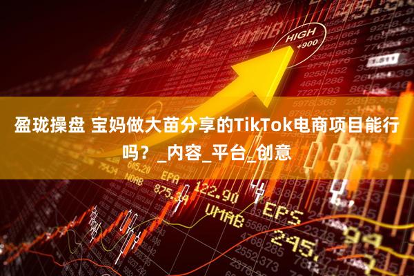 盈珑操盘 宝妈做大苗分享的TikTok电商项目能行吗？_内容_平台_创意
